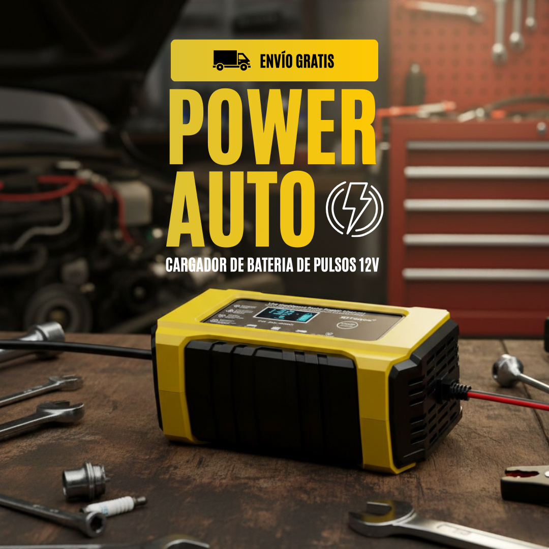 PowerAuto - Cargador De Bateria De Pulsos 12v