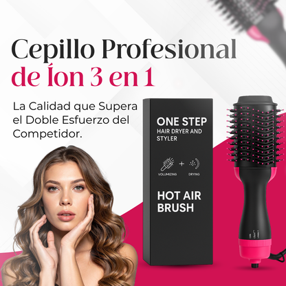 ProHair - Cepillo Profesional de Íon 3 en 1